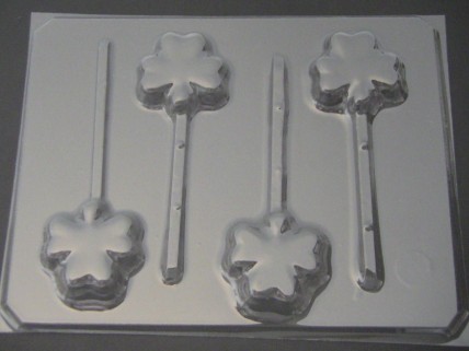 1805 Shamrock Thick Chocolate or Hard Candy Lollipop Mold